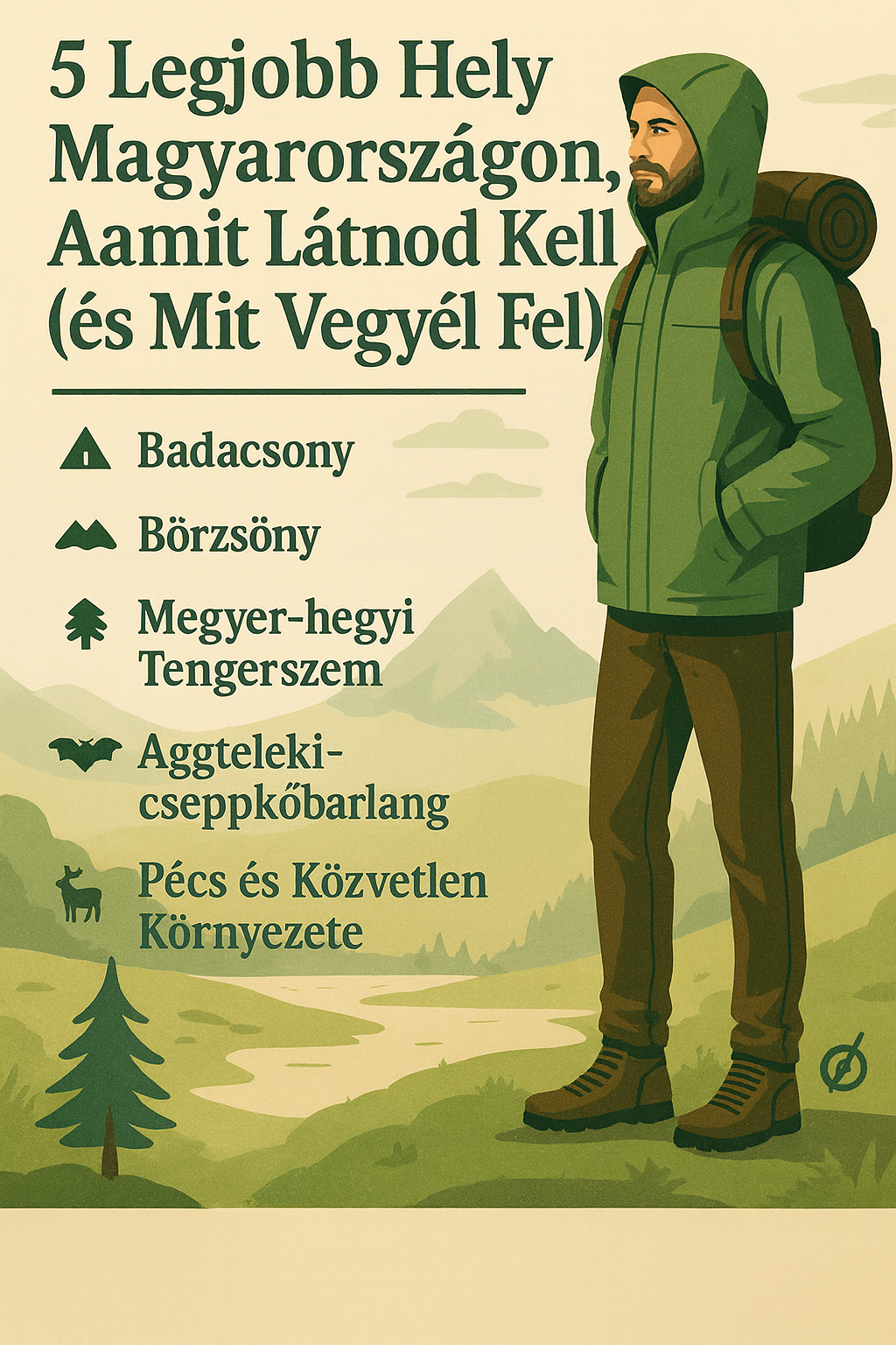 🥾 Magyarország 5 legjobb hegyi úticélja, amit látnod kell (és mit vigyél magaddal)